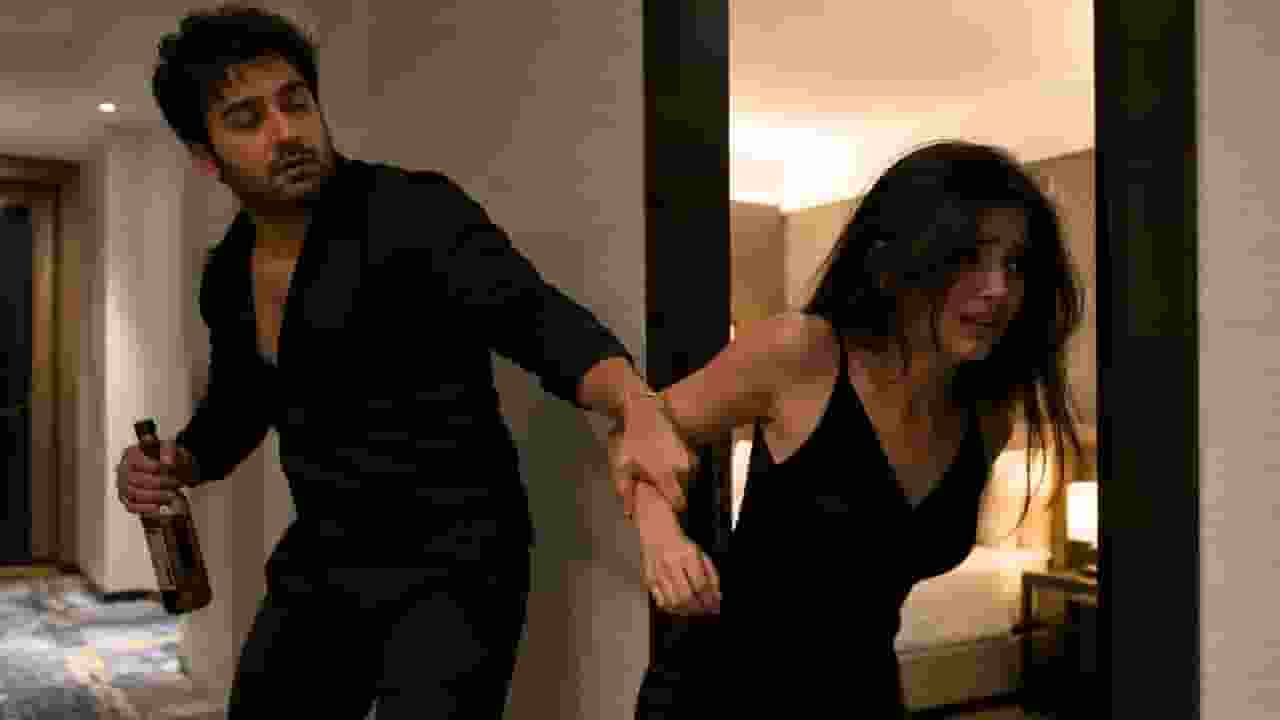 ai generated image of girl and boy fighting