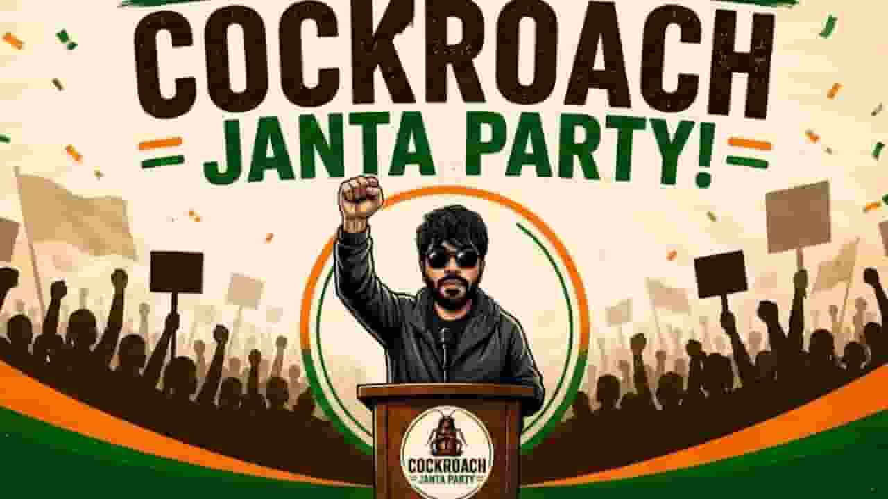 AI generated image of cockroach janata party