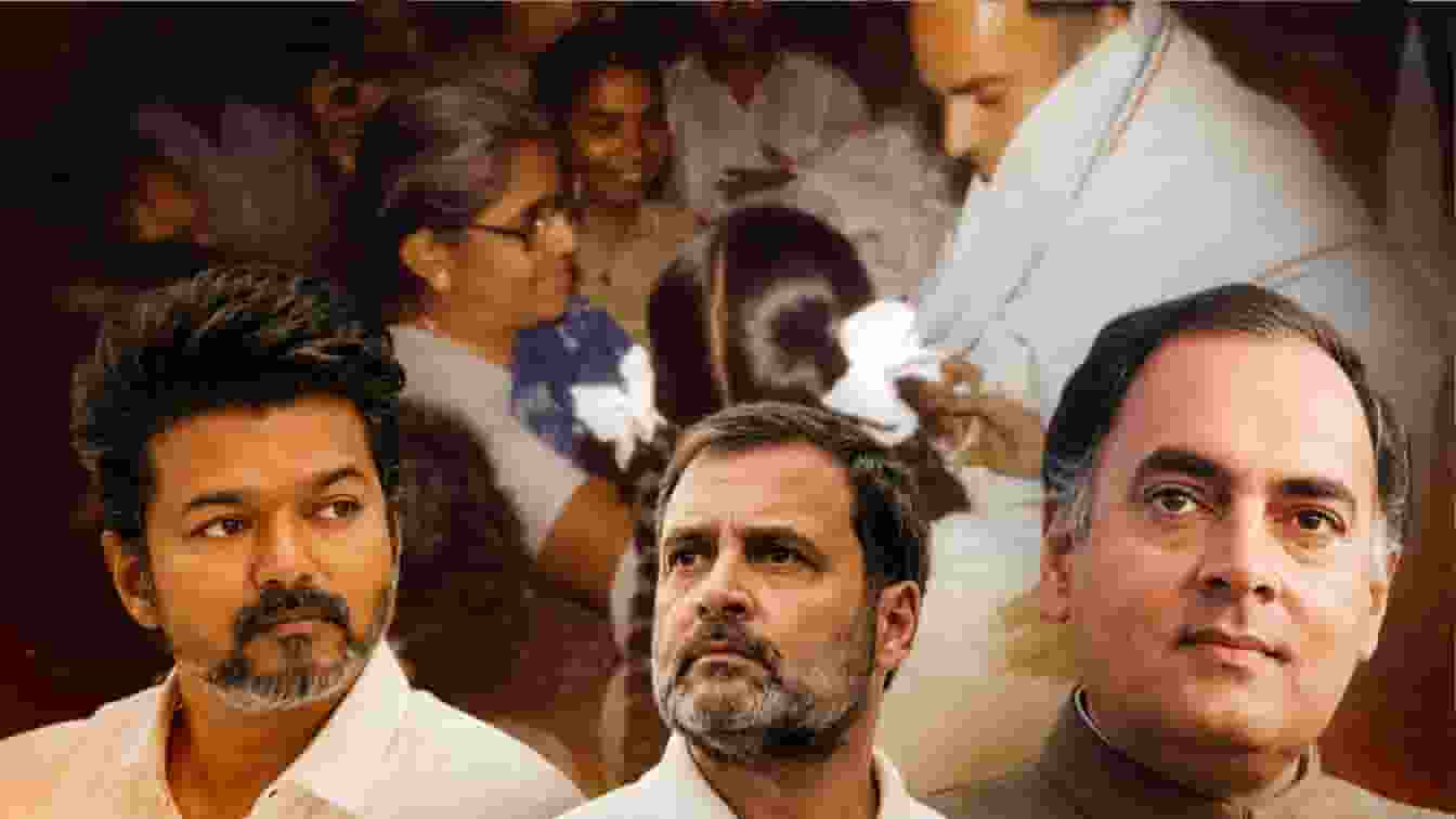 Rajiv gandhi, Rahul Gandhi and CM Vijay