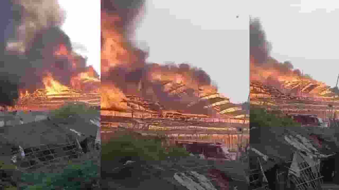 Ayodhya massive fire broke in mahayagya pandal