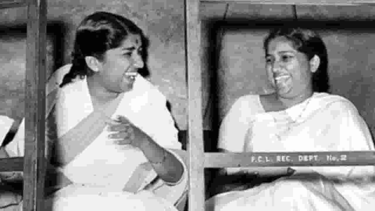 Lata Mangeshkar and asha bhosle
