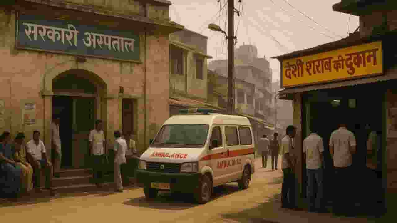 hospital vs alcohol shop