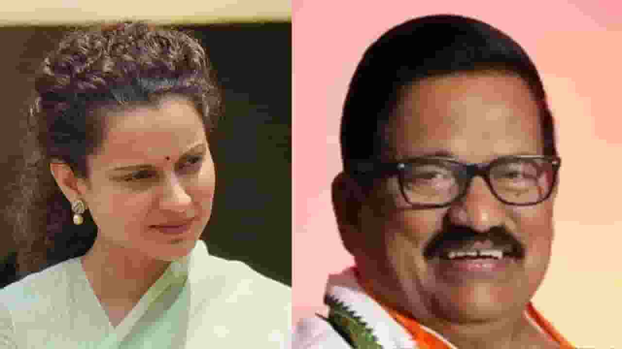 Kangana Ranaut and KS Alagiri.