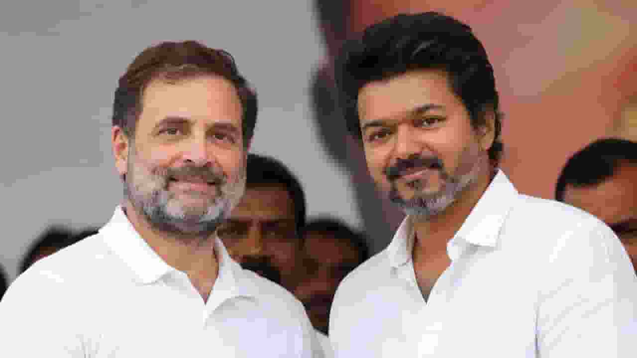 rahul gandhi and vijay ai generated image