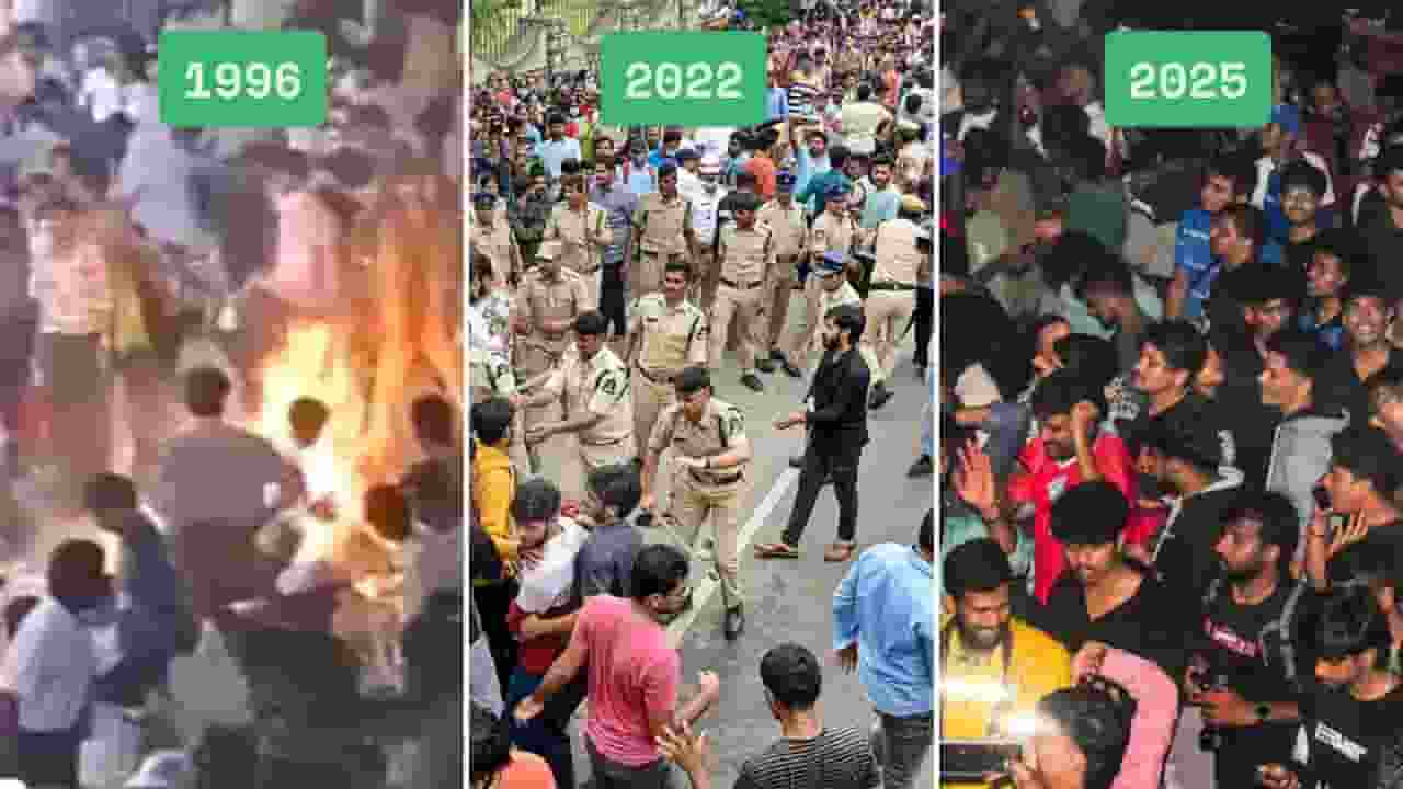 Stampede at sports event timeline