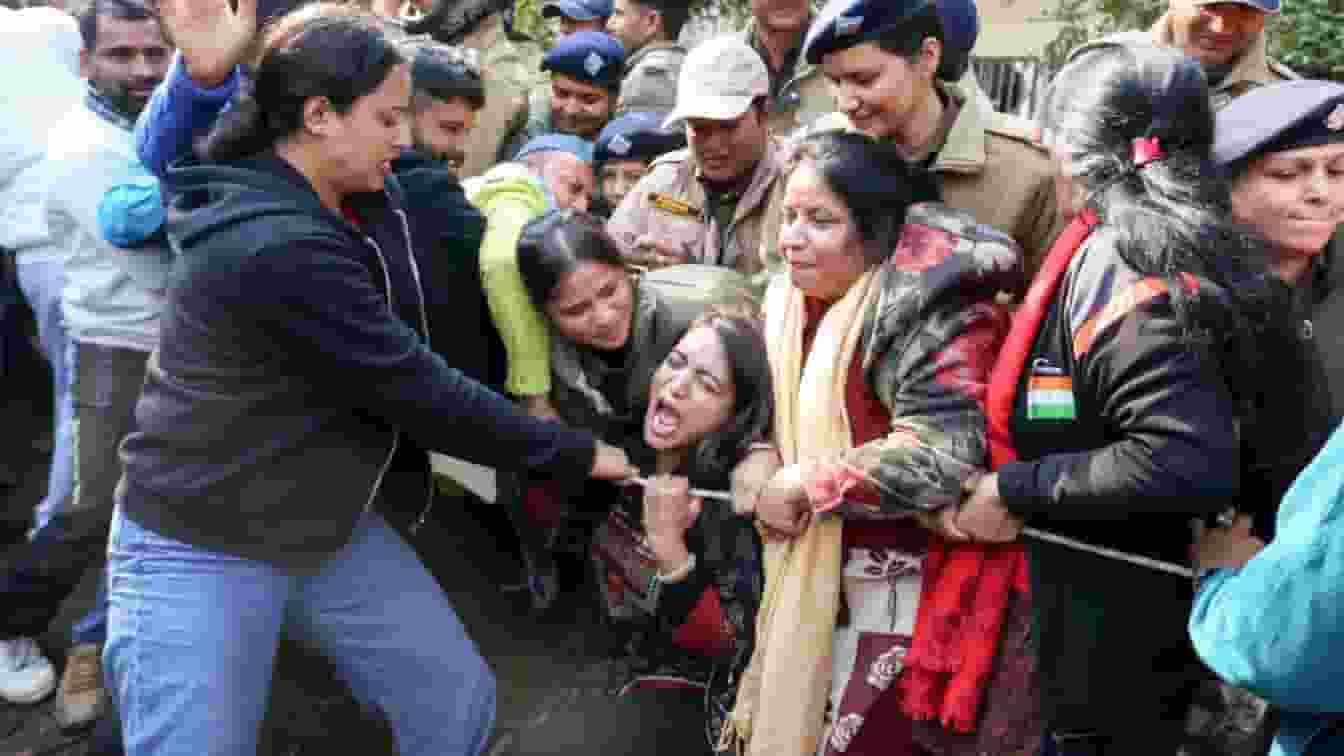 UKD stage a protest