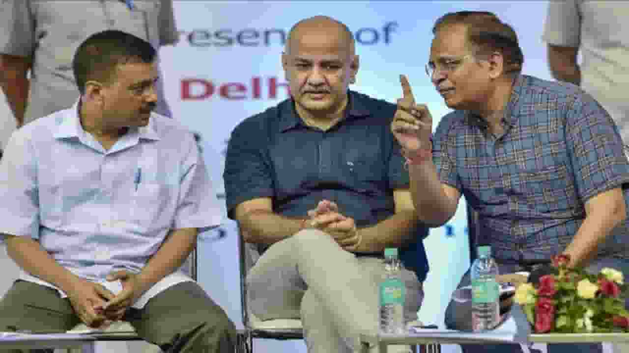 kejriwal manish sisodia and satyendra jain