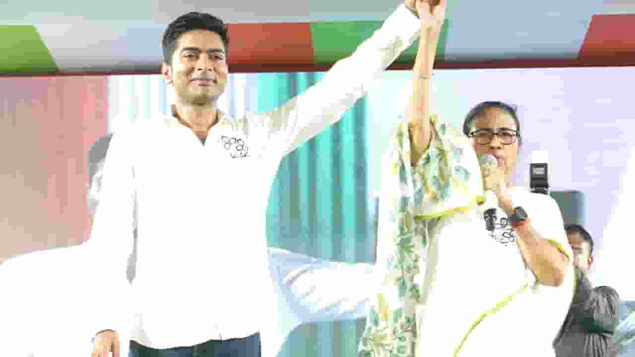 Abhishek Banerjee and Mamta Banerjee