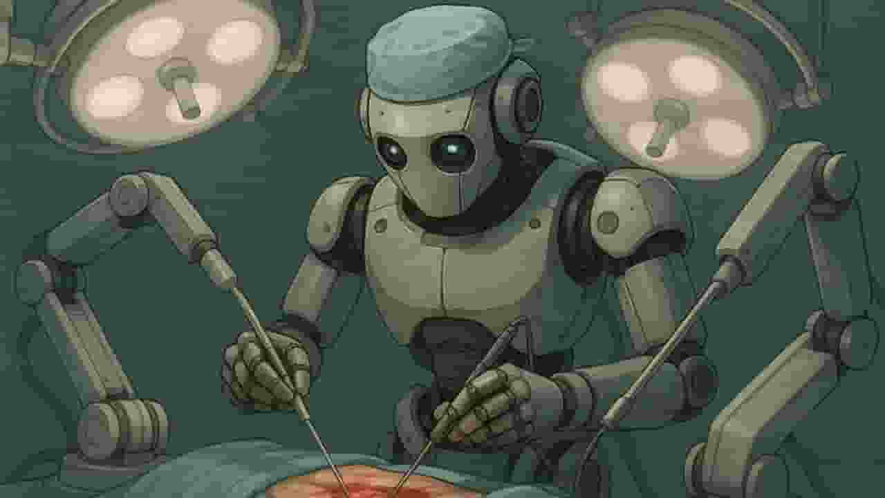 Image of robot doing surgery