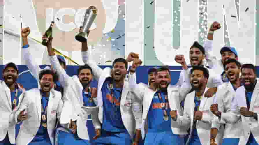 Team India Champions Trophy Winning Celebration