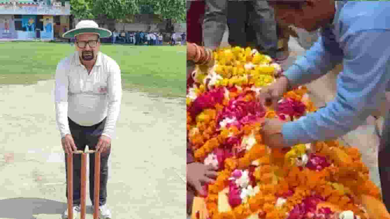 Umpire Died during a cricket match.