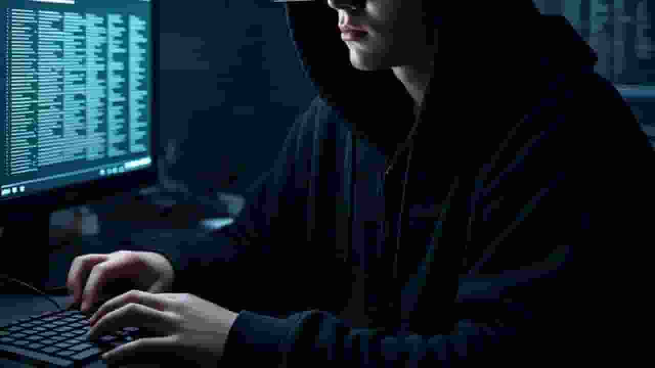 Image of Hacker on computer