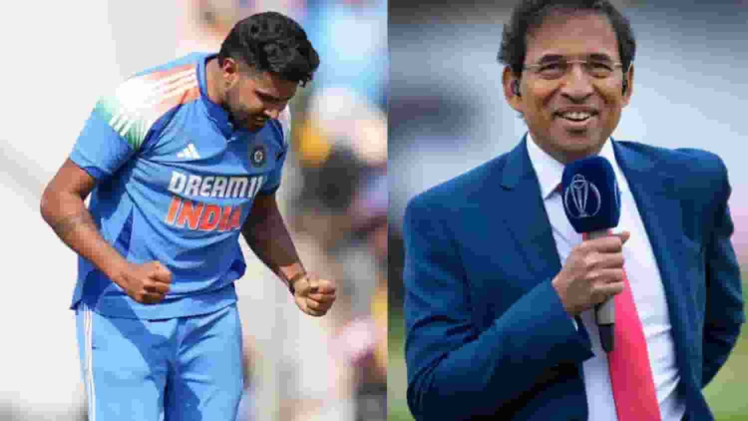 Harshit Rana and Harsha Bhogle