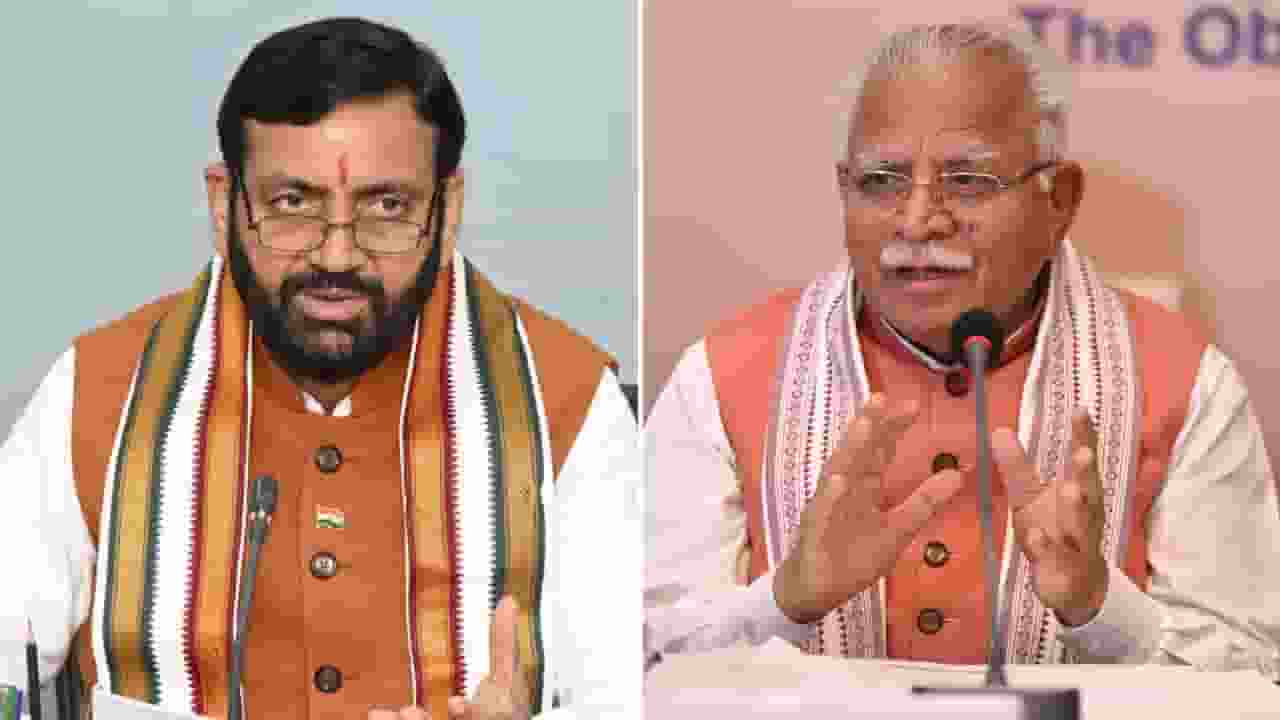 cm saini and khattar