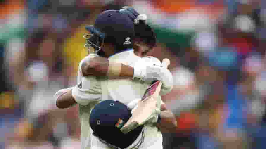 Nitish Kumar Reddy Celebrating Century