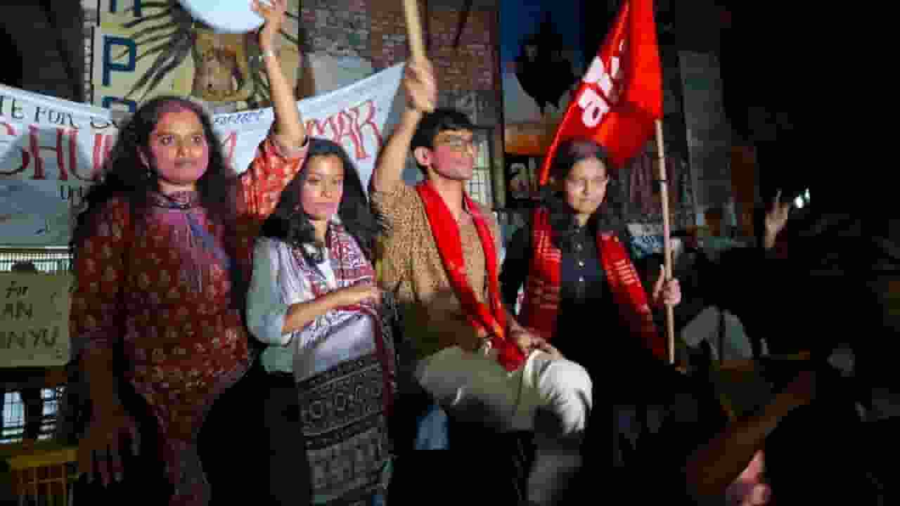 Aditi Mishra,K Gopika,Sunil Yadav, Danish । Photo Credit: X/@cpimlliberation