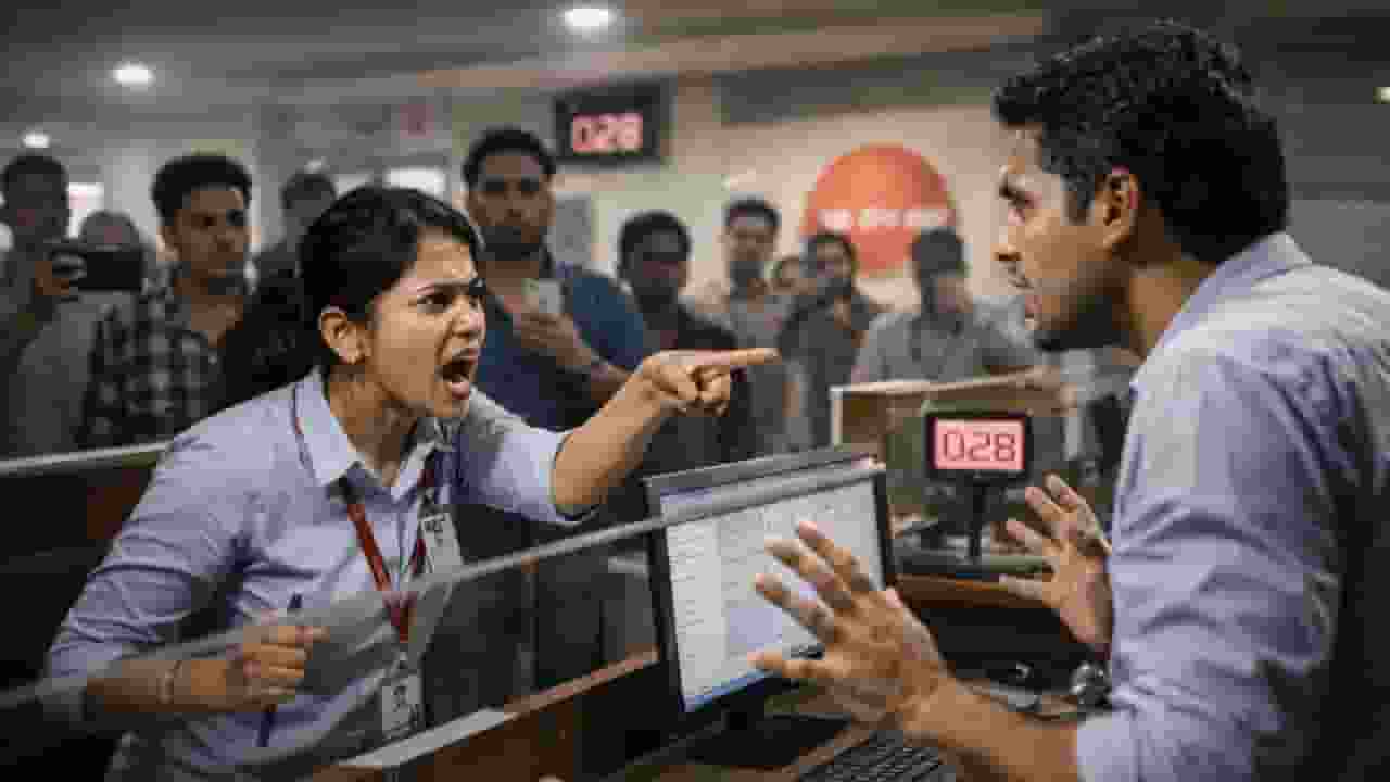 Kanpur HDFC bank staff controversy with customer