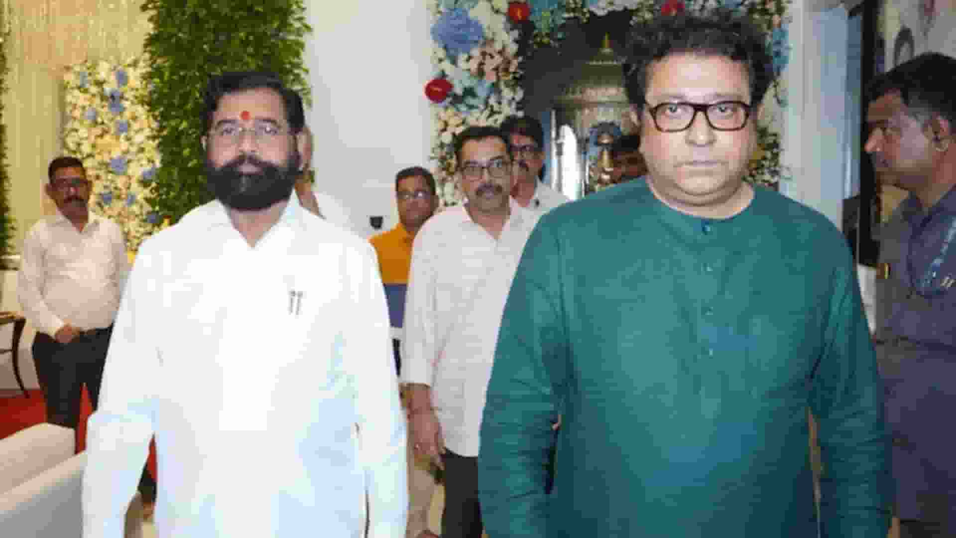 Eknath shinde and Raj Thakre