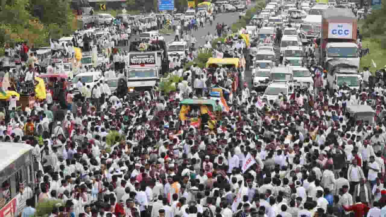 nagpur farmer protest