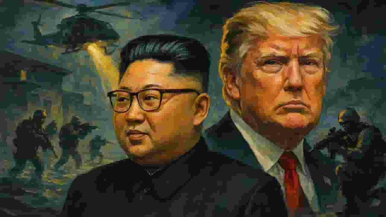 Kim Jong Un and Donald Trump.