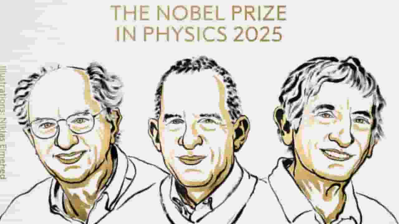 Jhon Clark, Michelle Devorate and jhon martinis । Photo Credit: X/@NobelPrize