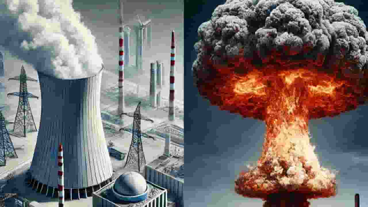  nuclear reactor vs nucelar bomb