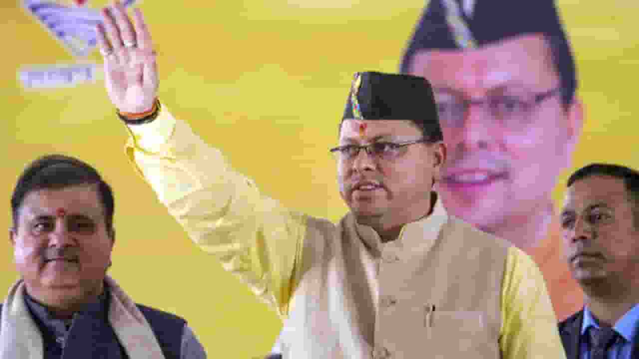 पुष्कर सिंह धामी । Photo Credit: PTI 