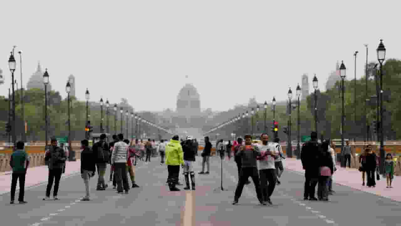 Rainy weather in Delhi