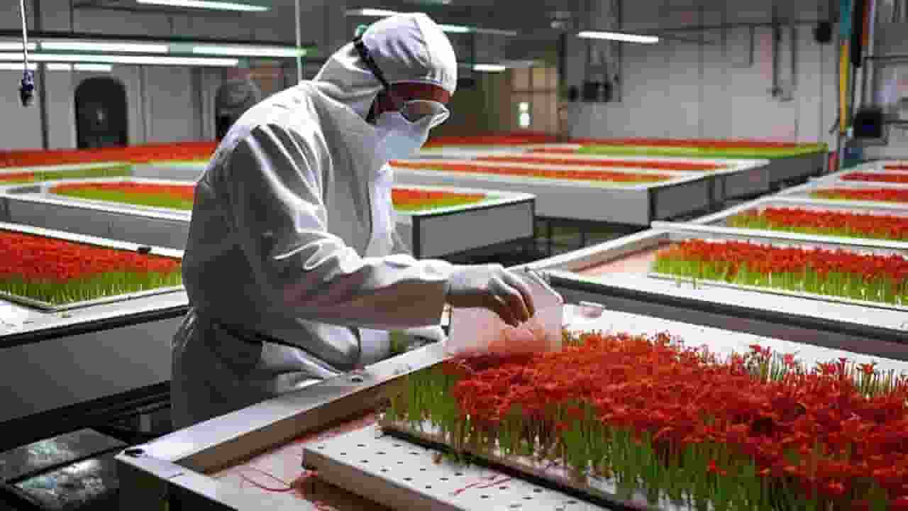 Saffron farming, farming of Saffron, saffron farming in Lucknow