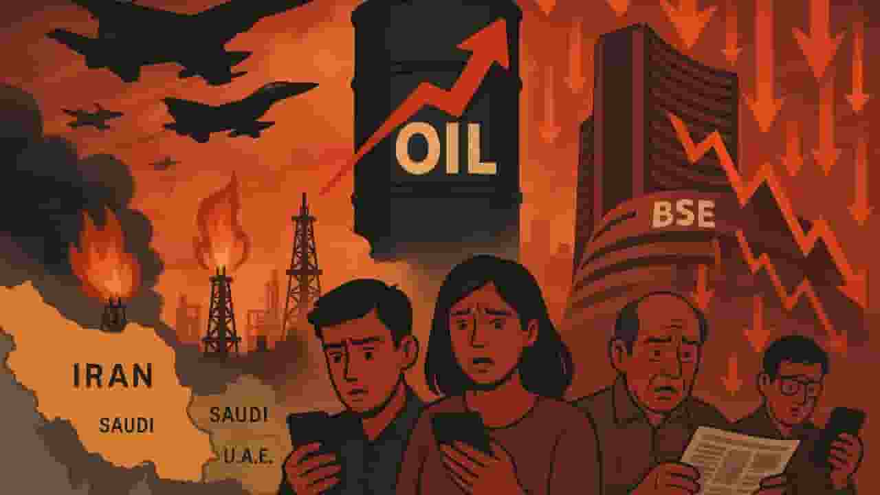 Image of Indian Share Market and oil price rise