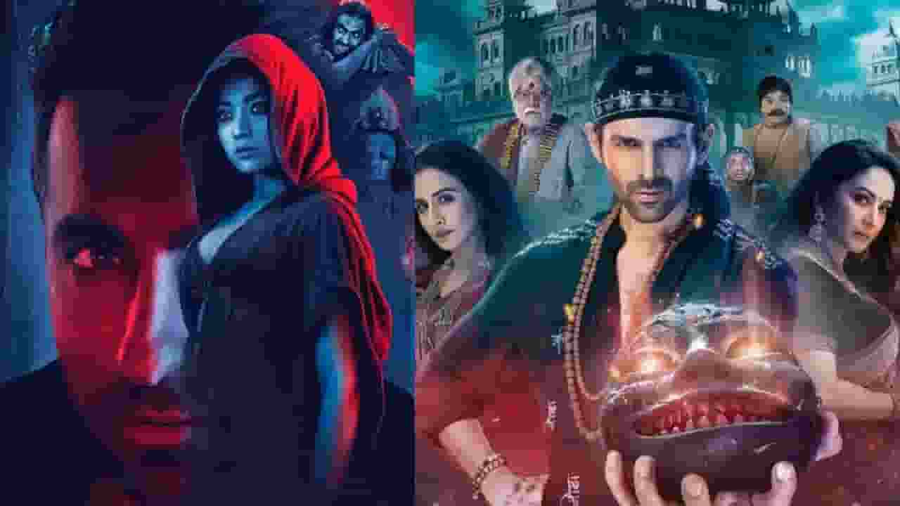 thamma and bhool bhulaiyaa 3 poster