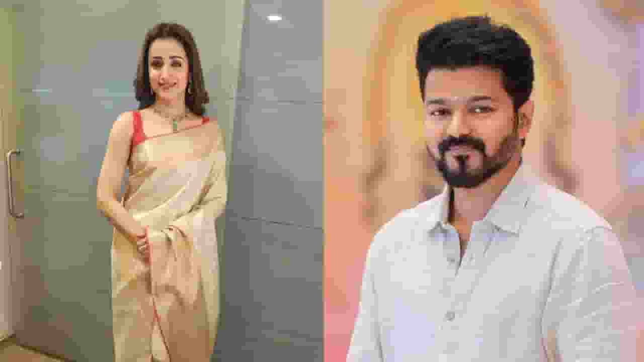 Trisha and Vijay Thalapathy