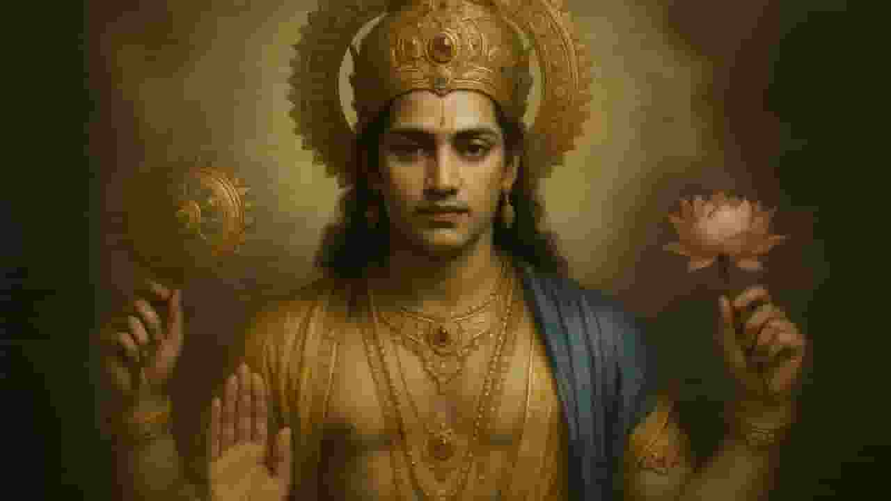 Representational Picture of Lord Vishnu 