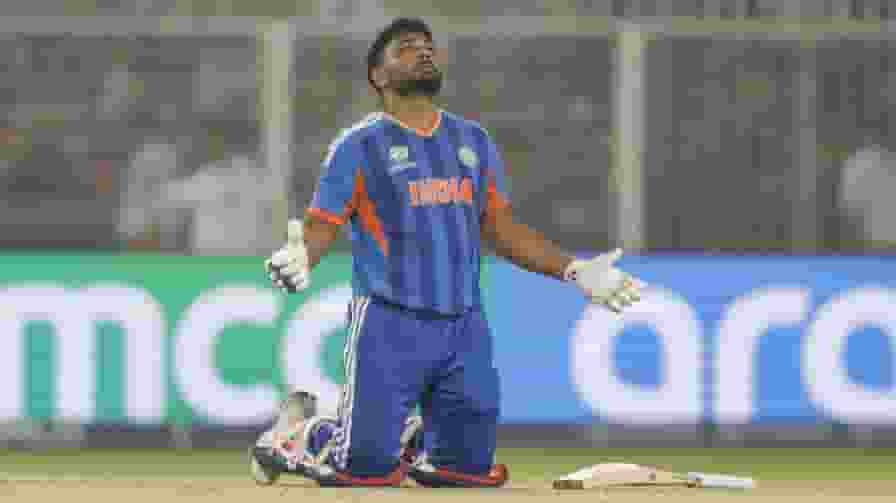 Sanju Samson winning celebration