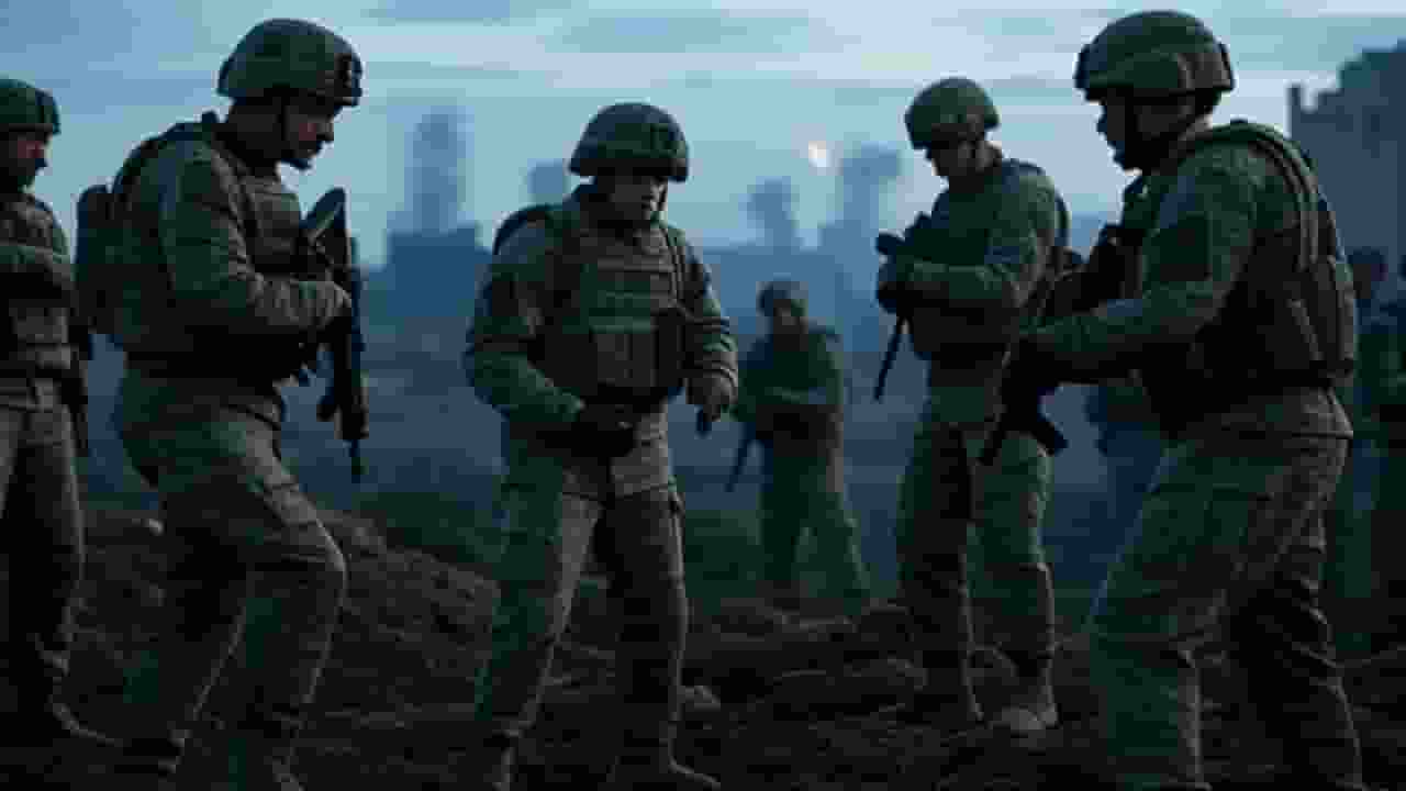 Symbolic photo of soldiers.