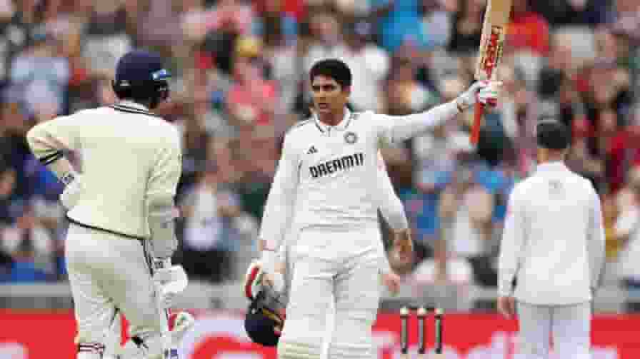 Shubman Gill Century Celebration