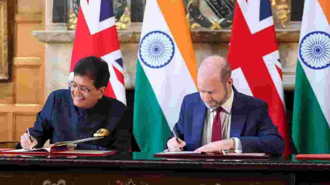 FTA singned between india and uk । Photo Credit: X/@narendramodi

