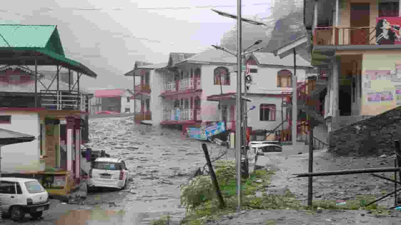 uttarkashi cloud burst । Photo Credit: X/@uttarakhandcops