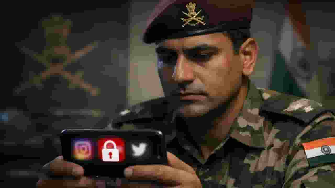 army jawan using social media