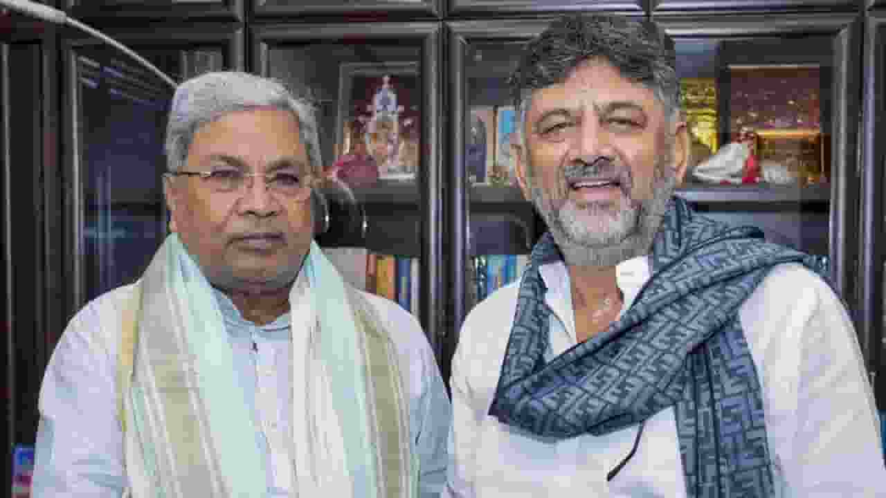 Siddaramaiah and DK Shiv Kumar PTI