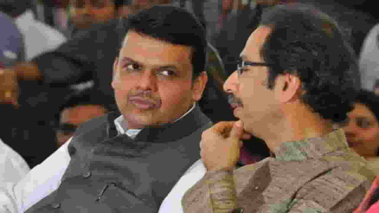 Maharashtra Chief Minister Devendra Fadnavis and Shiv Sena chief Uddhav Thackeray, Photo Credit: PTI