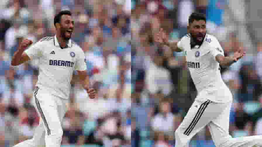 सिराज-कृष्णा जैसा कोई नहीं, ओवल टेस्ट में बनाया गजब का रिकॉर्ड Parsidh Krishna Mohammed Siraj