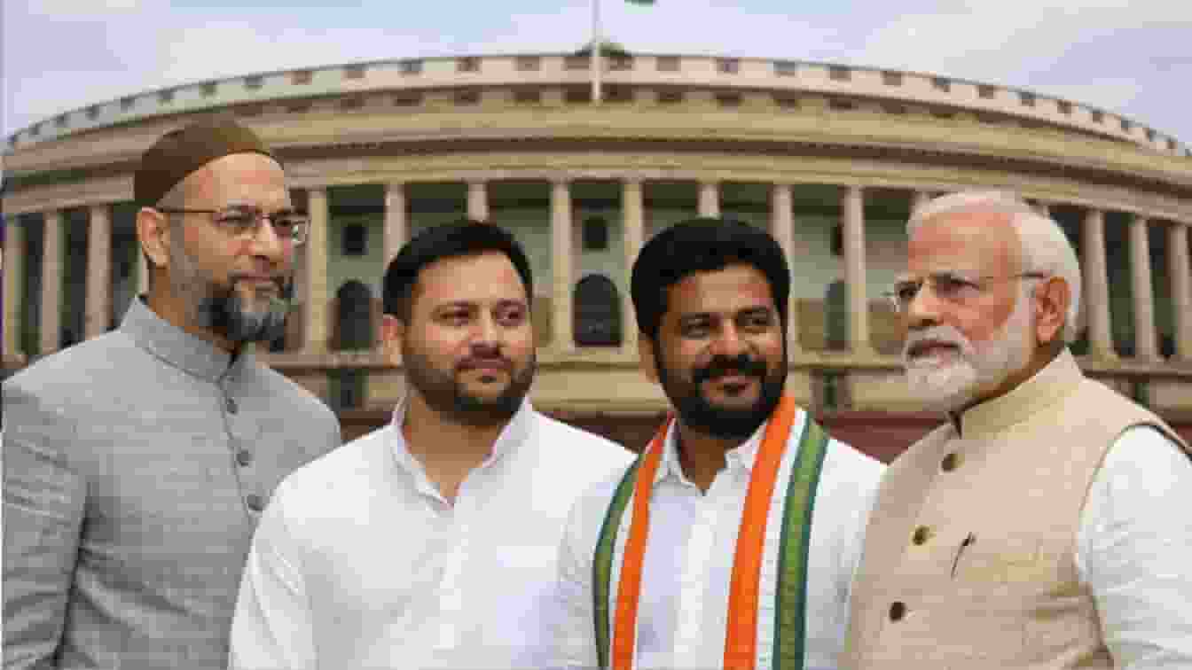 Asaduddin Owaisi and CM Revanth Reddy