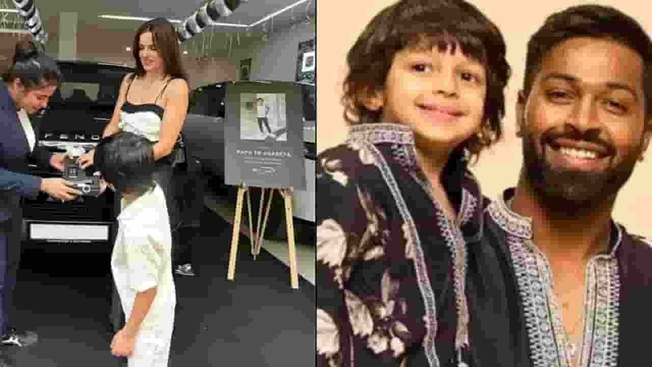 Natasa Stankovic and Hardik Pandya