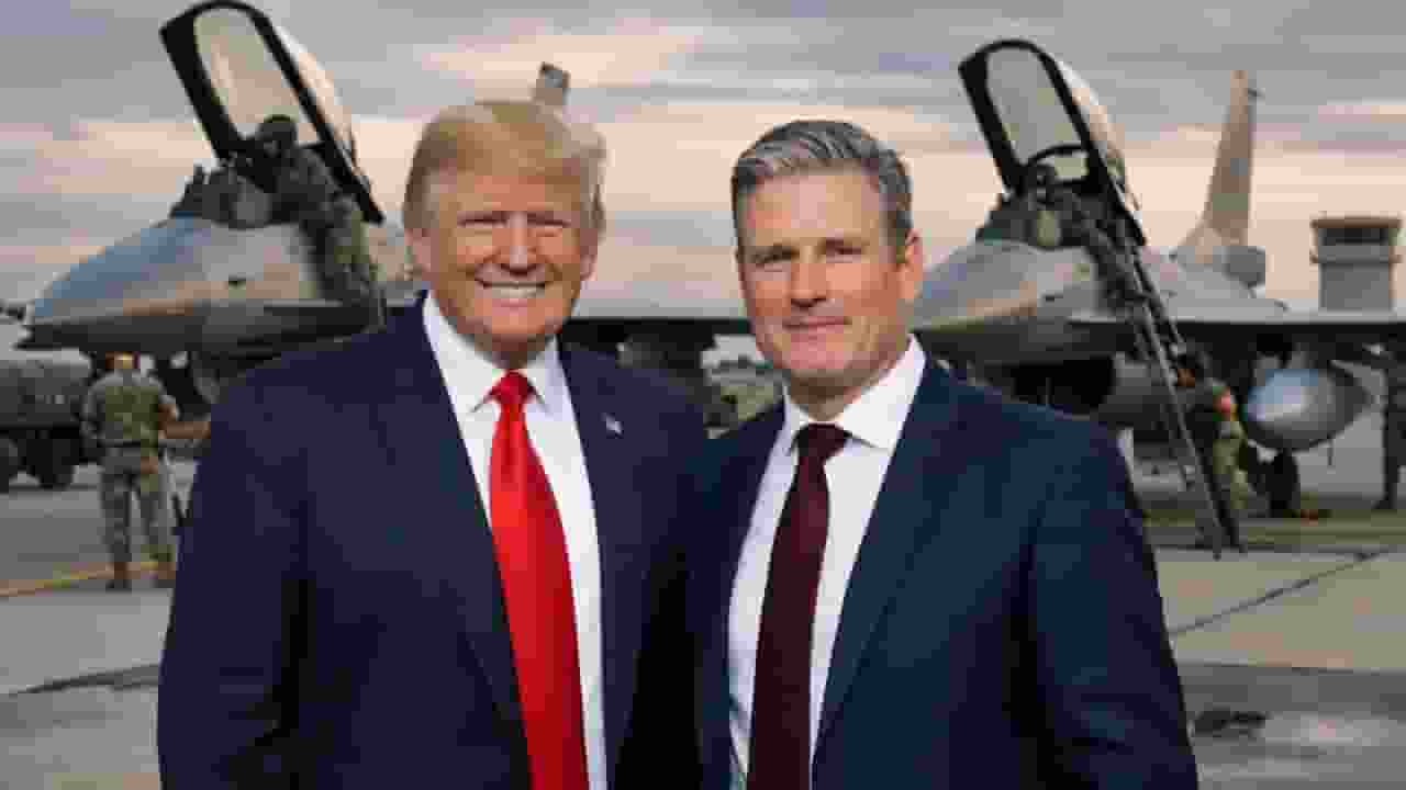 Keir Starmer and Donald Trump