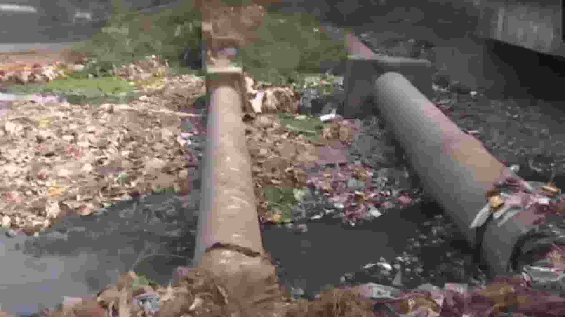 auther news Sewage pipeline in Indore